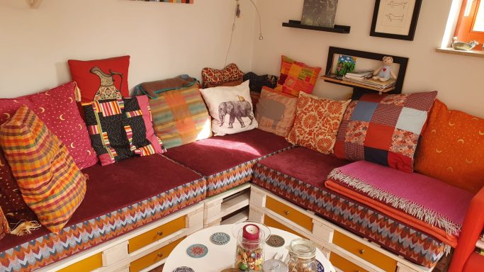 Unikat: neuer Bezug für ein Sofa
