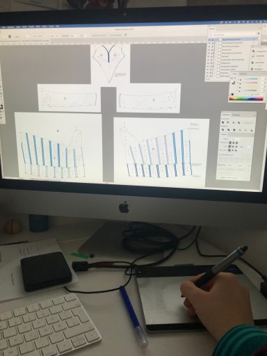 Arbeit an digitalen Kostümen