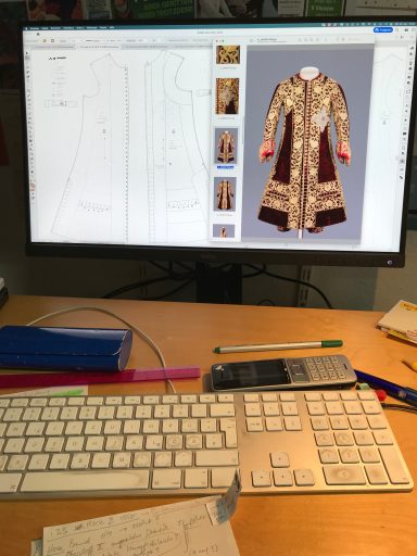 Arbeit an digitalen Kostümen